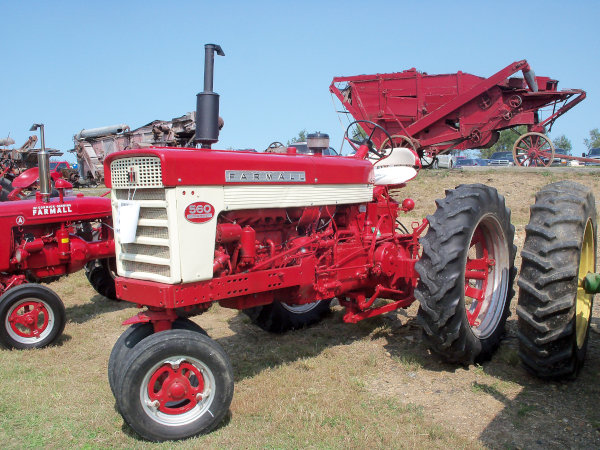 A Farmall tractor with a diesel engine